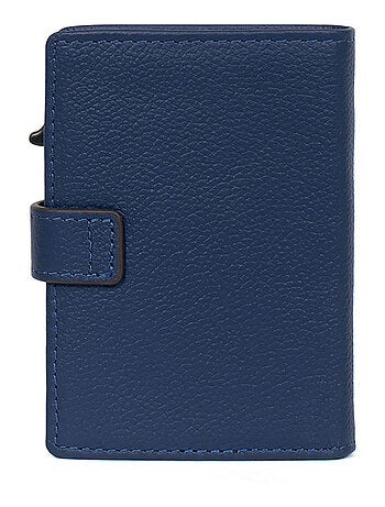Boîtier portecartes 2 volets Stop RFID Cuir CONFORT