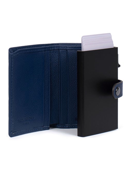 Boîtier portecartes  2 volets  Stop RFID  Cuir CONFORT - Kiabi