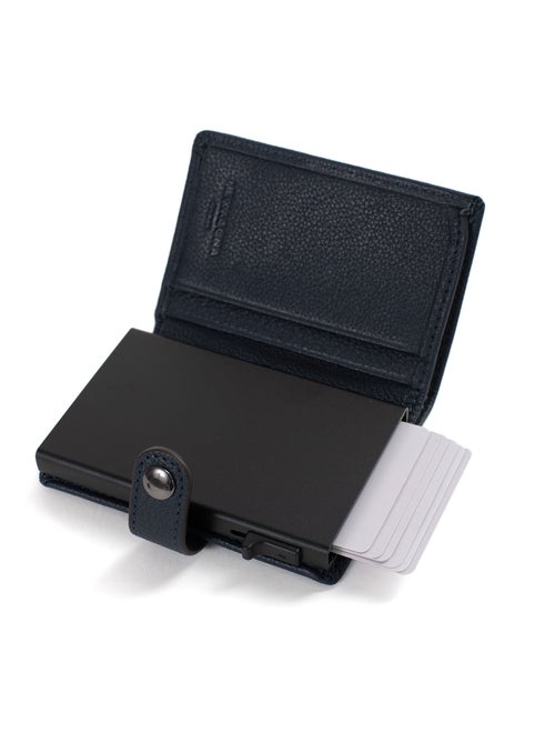Boîtier portecartes  2 volets  Stop RFID  Cuir CONFORT - Kiabi