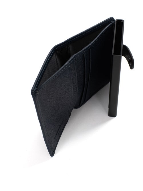 Boîtier portecartes  2 volets  Stop RFID  Cuir CONFORT - Kiabi