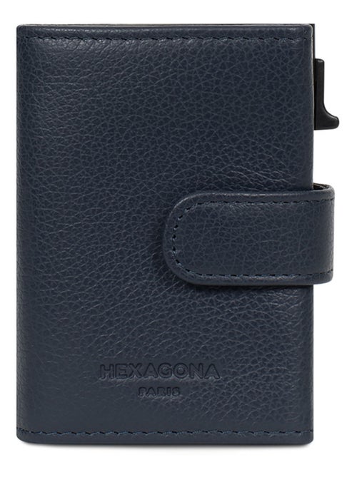 Boîtier portecartes  2 volets  Stop RFID  Cuir CONFORT - Kiabi