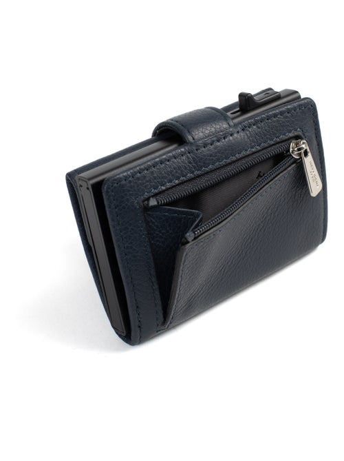 Boîtier portecartes  2 volets  Stop RFID  Cuir CONFORT - Kiabi