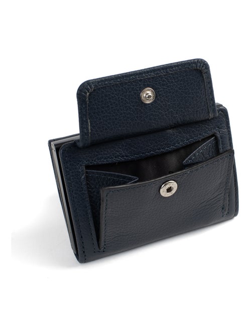 Boîtier portecartes  2 volets  Stop RFID  Cuir CONFORT - Kiabi
