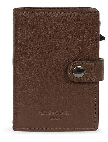 Boîtier portecartes 2 volets Stop RFID Cuir CONFORT