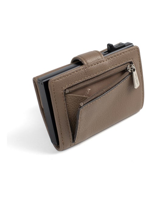 Boîtier portecartes  2 volets  Stop RFID  Cuir CONFORT - Kiabi