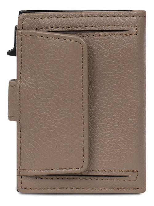 Boîtier portecartes  2 volets  Stop RFID  Cuir CONFORT - Kiabi