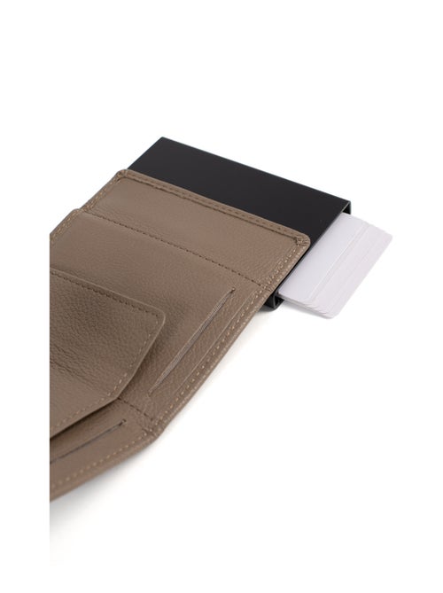 Boîtier portecartes  2 volets  Stop RFID  Cuir CONFORT - Kiabi