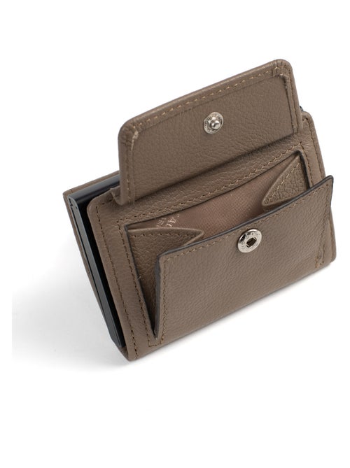 Boîtier portecartes  2 volets  Stop RFID  Cuir CONFORT - Kiabi