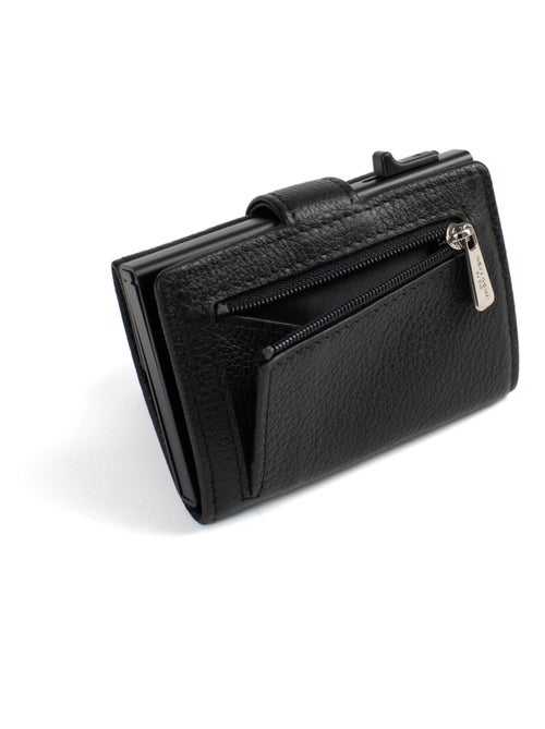 Boîtier portecartes  2 volets  Stop RFID  Cuir CONFORT - Kiabi