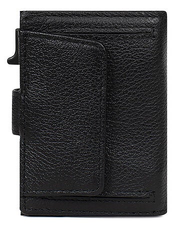 Boîtier portecartes 2 volets Stop RFID Cuir CONFORT