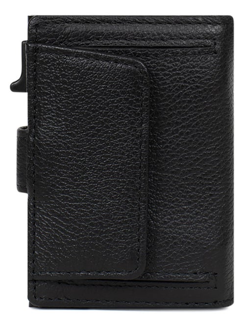 Boîtier portecartes  2 volets  Stop RFID  Cuir CONFORT - Kiabi