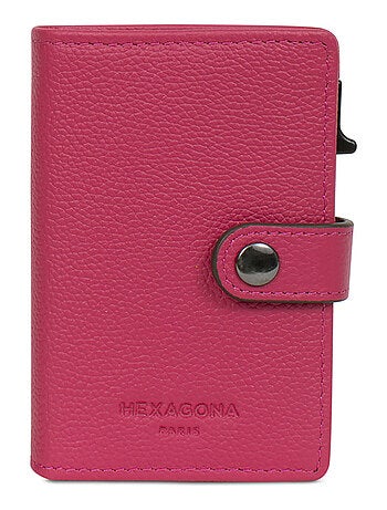 Boîtier portecartes 2 volets Stop RFID Cuir CONFORT