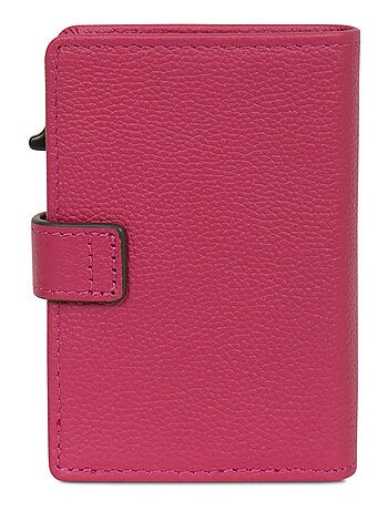 Boîtier portecartes 2 volets Stop RFID Cuir CONFORT