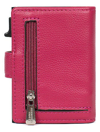 Boîtier portecartes 2 volets Stop RFID Cuir CONFORT