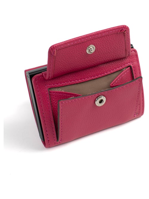Boîtier portecartes  2 volets  Stop RFID  Cuir CONFORT - Kiabi