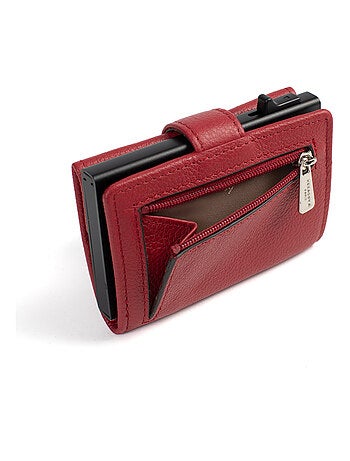 Boîtier portecartes 2 volets Stop RFID Cuir CONFORT