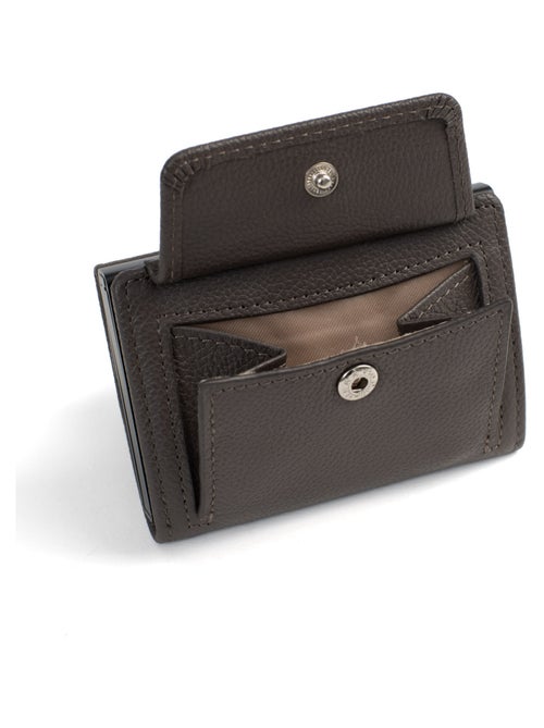 Boîtier portecartes  2 volets  Stop RFID  Cuir CONFORT - Kiabi