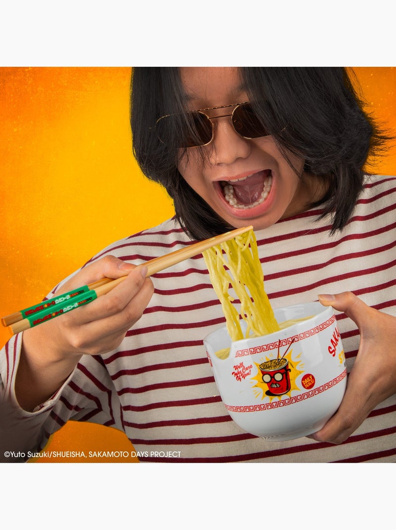 Bol à ramen et ses baguettes chez sakamoto - sakamoto days Blanc - Kiabi