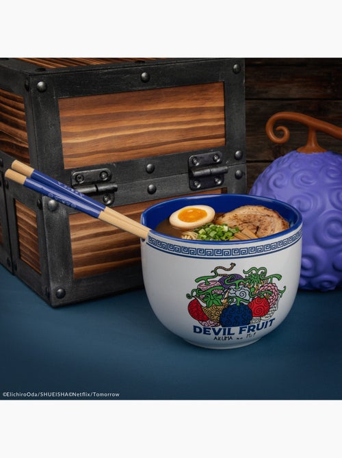 Bol à ramen et ses baguettes fruit du démon - one piece - Kiabi Bol à ramen et ses baguettes fruit du démon - one piece - Kiabi