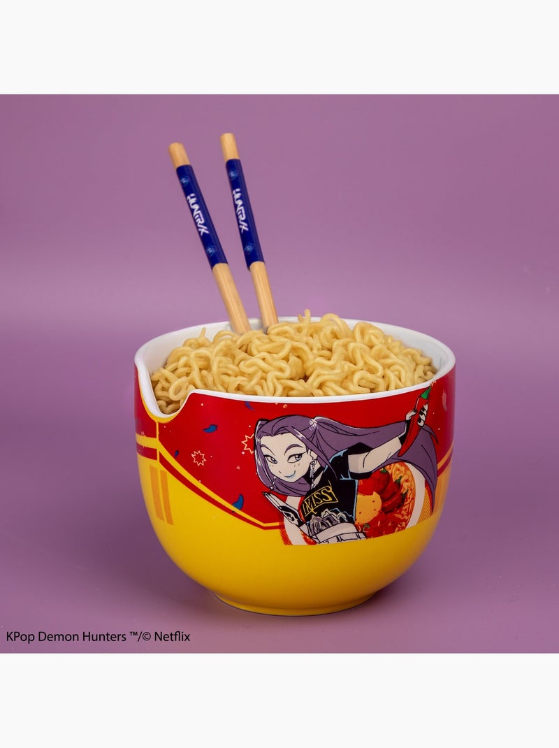 Bol à ramen et ses baguettes mira spice queen - kpop demon hunters Rouge - Kiabi