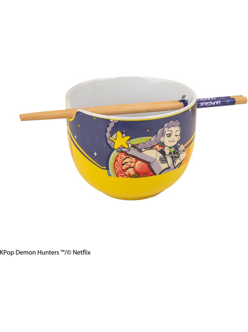 Bol à ramen et ses baguettes rumi superstar flavor - kpop demon hunters Violet - Kiabi