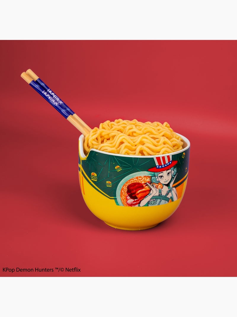 Bol à ramen et ses baguettes zoey hamburger - kpop demon hunters Vert - Kiabi