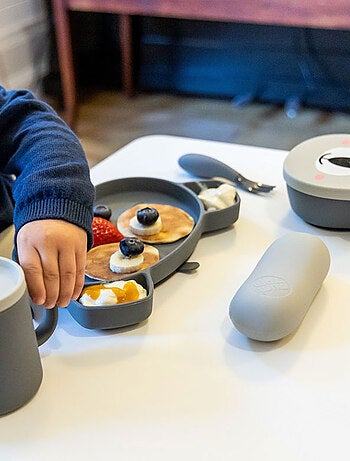 Bol à ventouse en silicone + cuillère - Koala