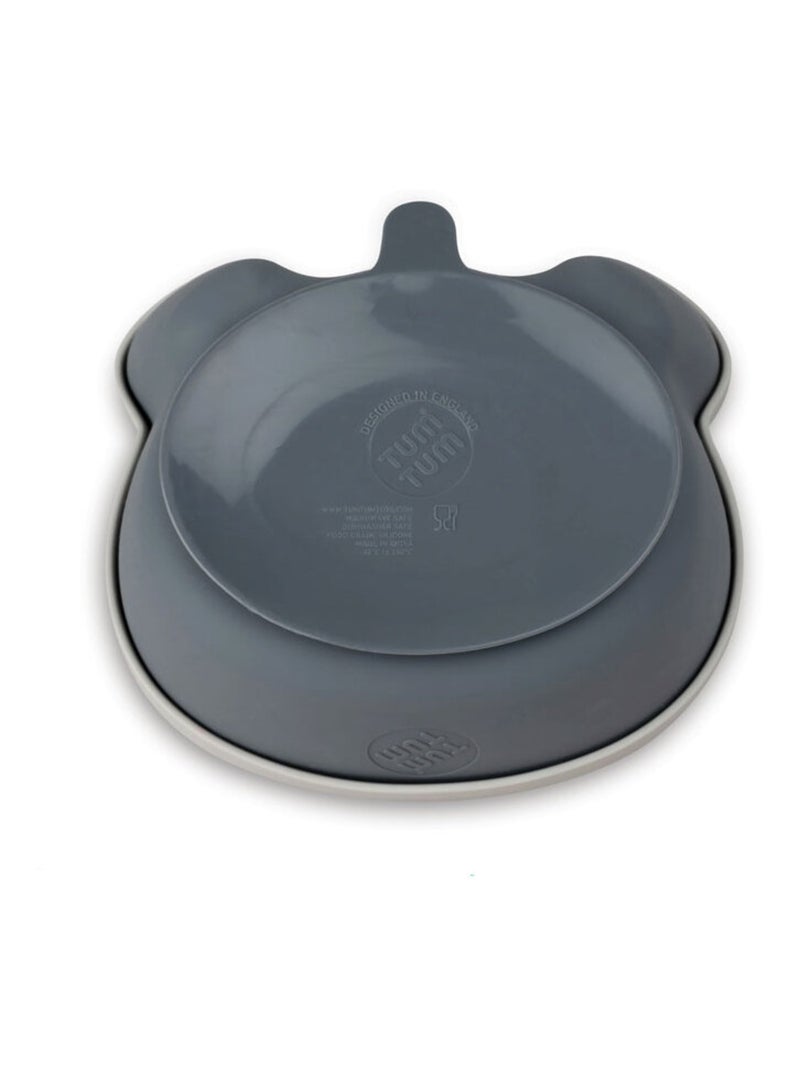 Bol à ventouse en silicone + cuillère - Koala Gris - Kiabi