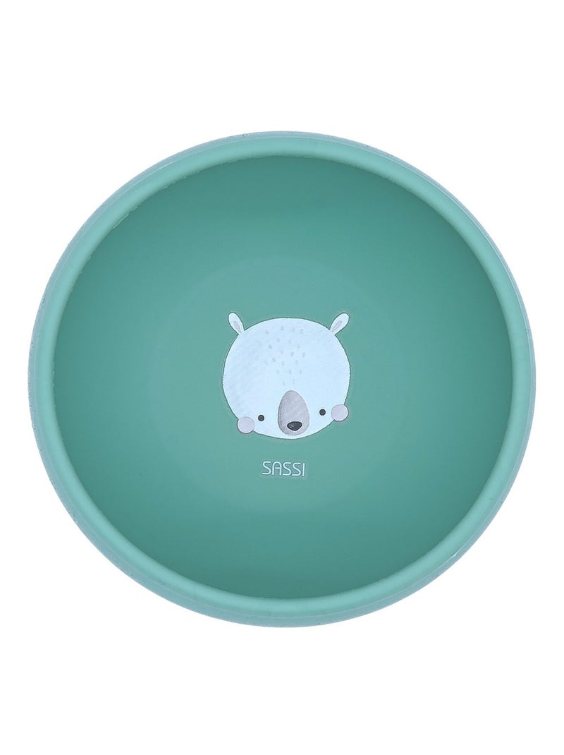 Bol en silicone avec ventouse, Animaux Sassi Junior Bleu - Kiabi