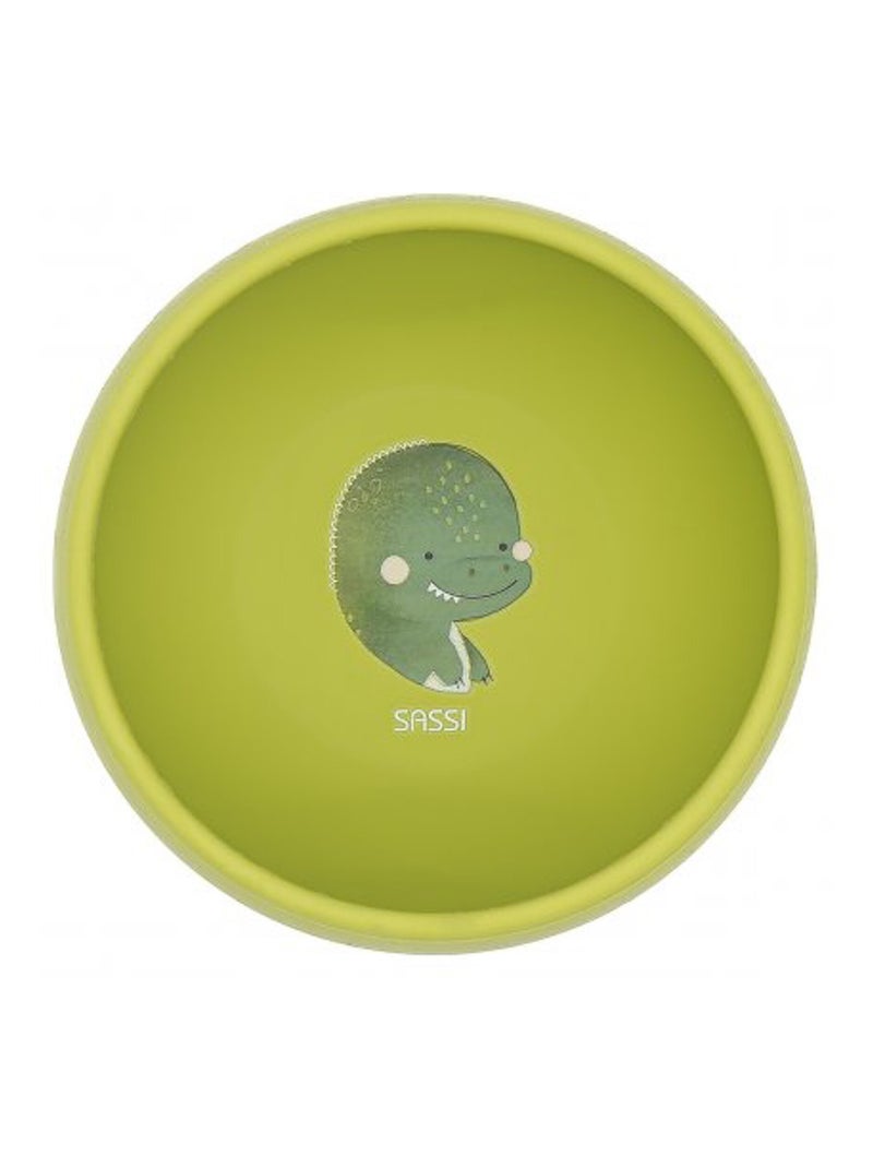Bol en silicone avec ventouse, Animaux Sassi Junior Vert - Kiabi