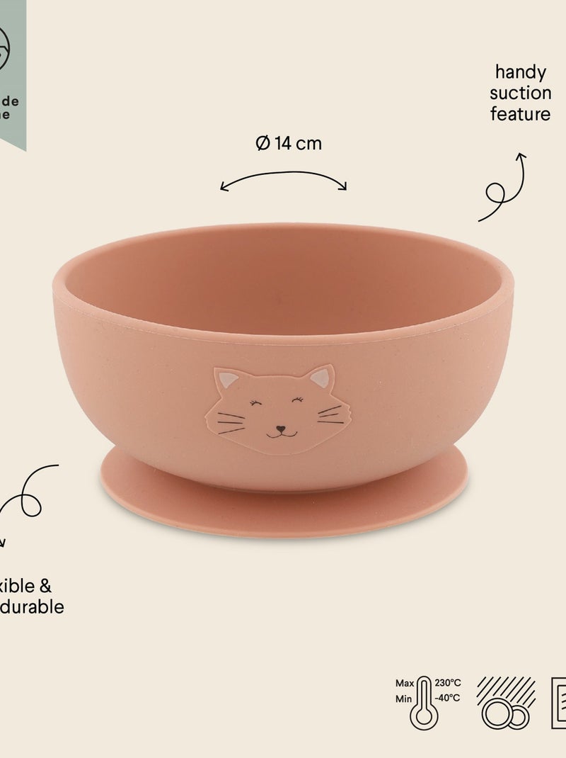 Bol en silicone avec ventouse Rose - Kiabi