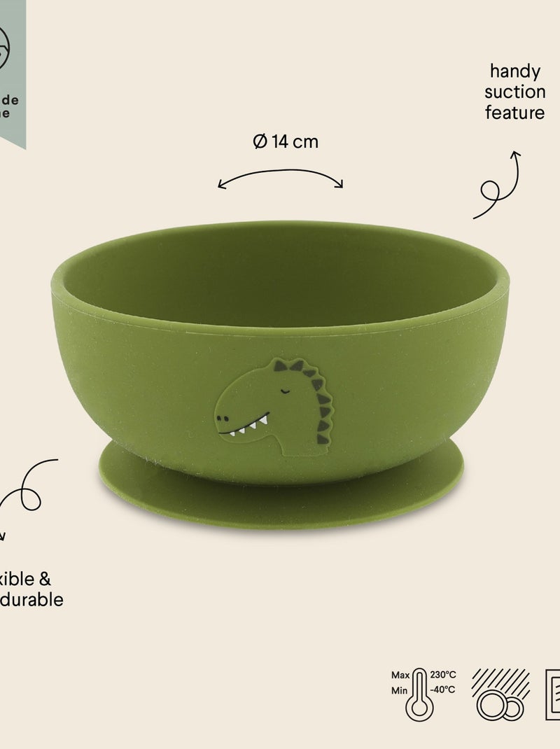Bol en silicone avec ventouse Vert - Kiabi