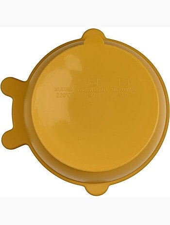 Bol ventouse - thermobaby - silicone - jaune miel, antidérapant et incassable