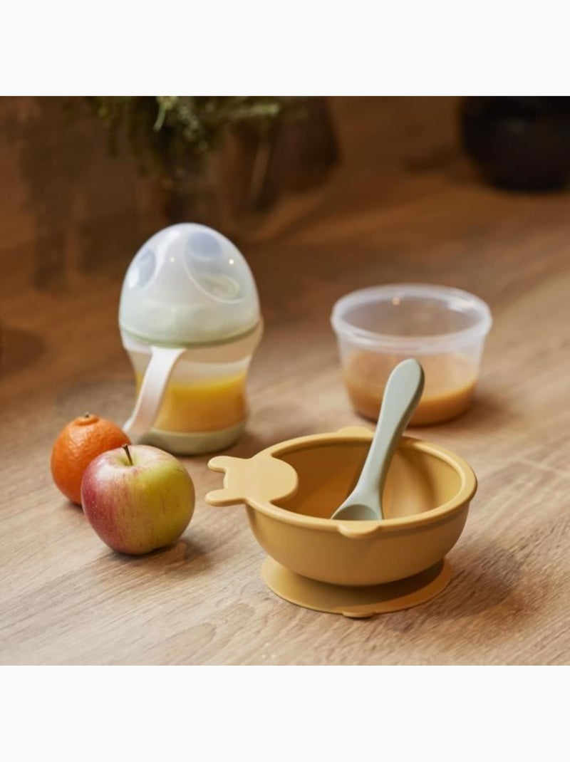 Bol ventouse - thermobaby - silicone - jaune miel, antidérapant et incassable Jaune - Kiabi