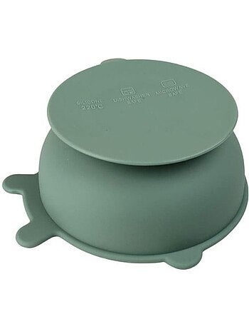Bol ventouse - thermobaby - silicone - jaune miel, antidérapant et incassable