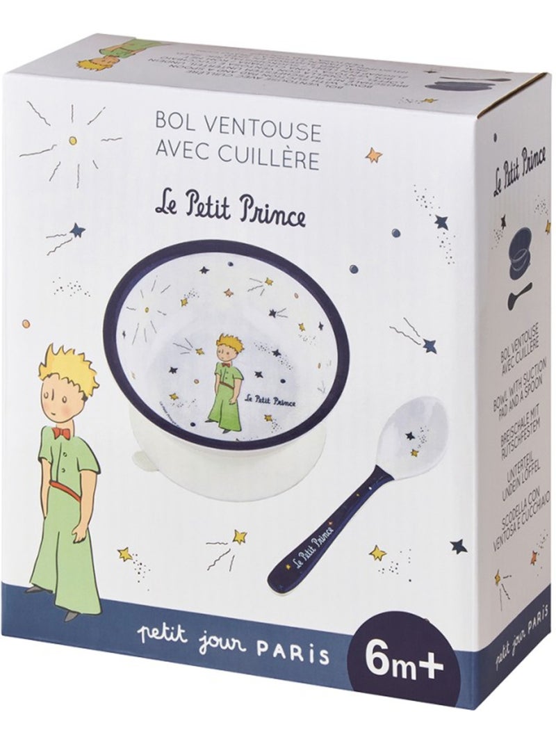Bol ventouse avec cuillère le petit prince Bleu - Kiabi