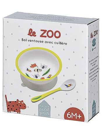 Bol Ventouse Avec Cuillère Le Zoo