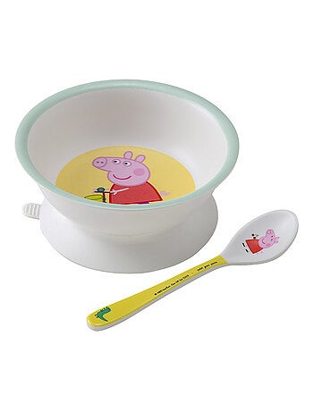 Bol ventouse avec cuillère Peppa Pig
