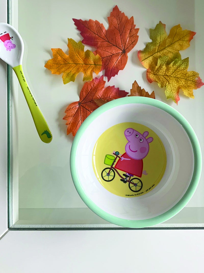 Bol ventouse avec cuillère Peppa Pig Blanc - Kiabi