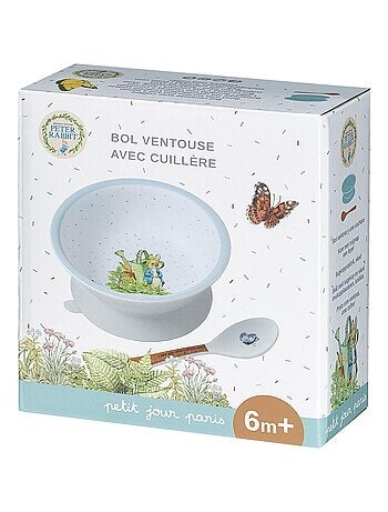 Bol ventouse avec cuillère bébé Petit Jour Bol ventouse avec cuillère  Ventouse Avec Cuillere Moomin - Vaisselle pour enfants - Vaisselle - Art de  la table