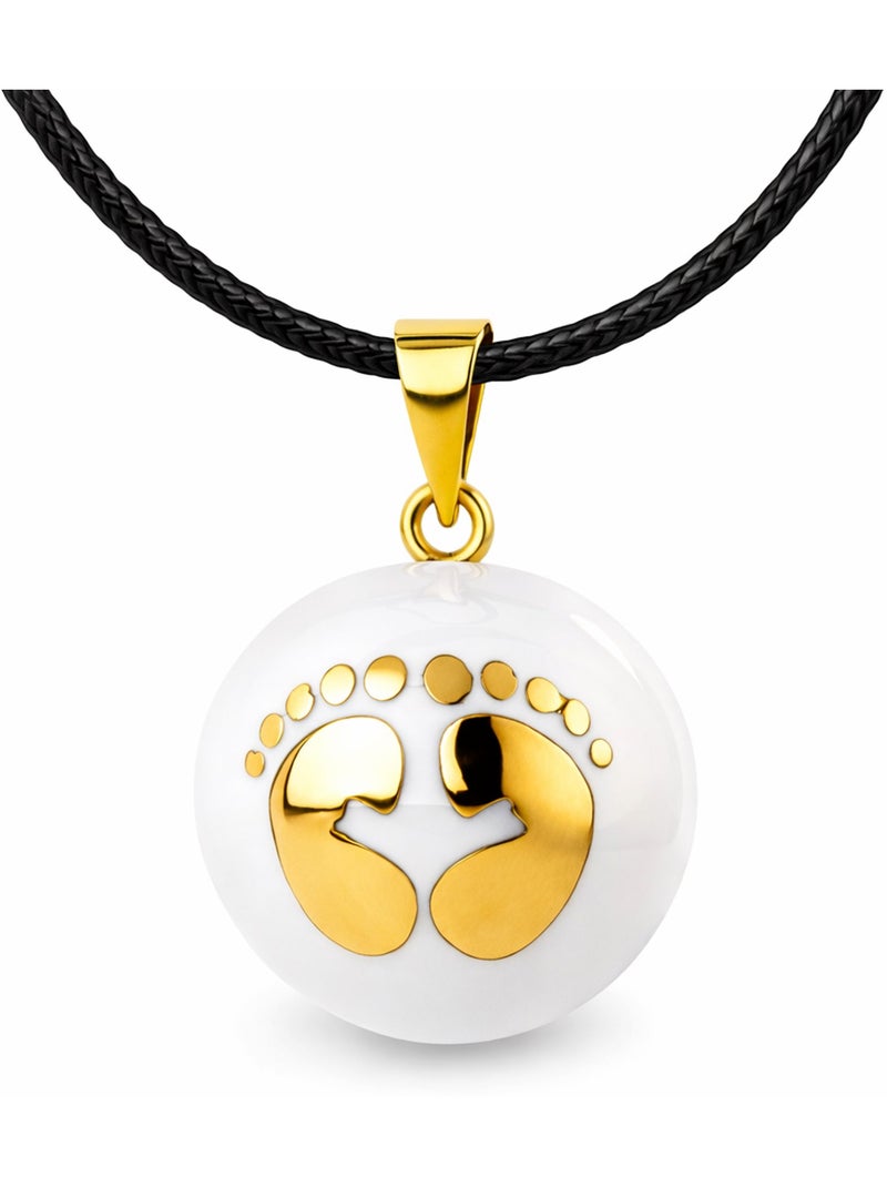 Bola | Bola de grossesse Collier Blanc avec pieds dorés Blanc - Kiabi