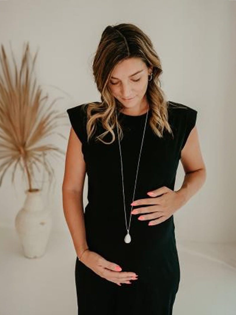 Bola | Bola de grossesse Collier Goutte effet brossé Argenté - Kiabi