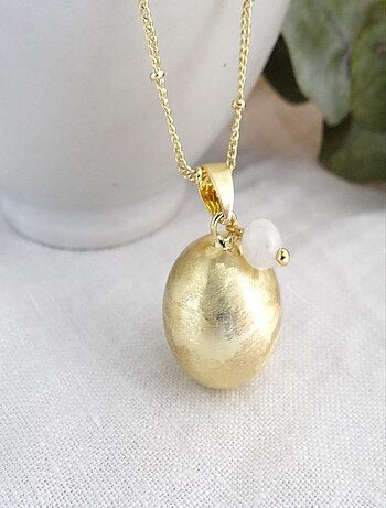 Bola de grossesse brossé or, Juin Pierre de lune