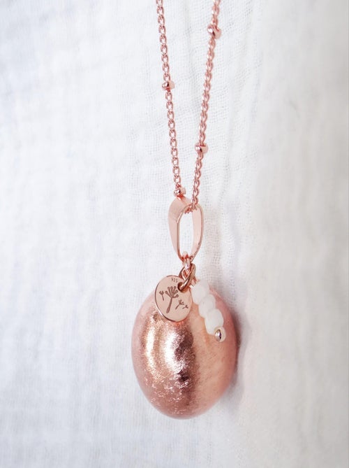 Bola de Grossesse Brossé Or Rose Pissenlit Pierre de Lune - Kiabi