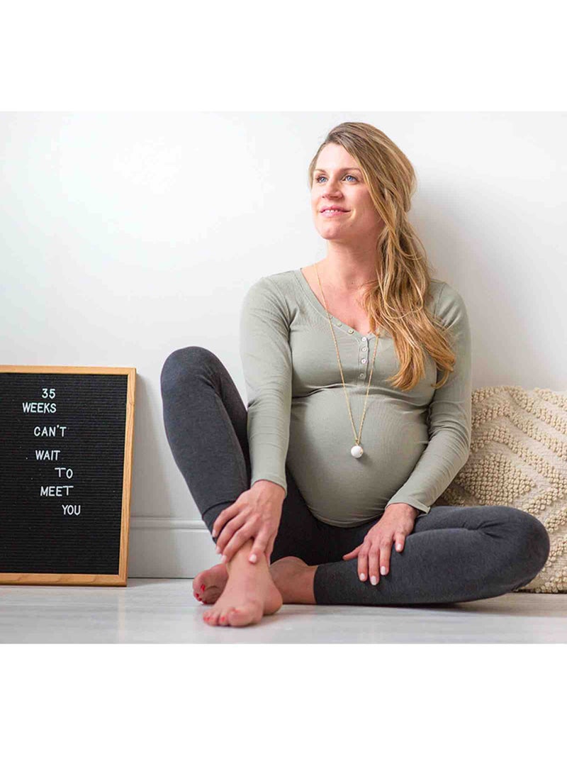 Bola de grossesse Collier - Noir avec pieds argentés Bola Noir - Kiabi