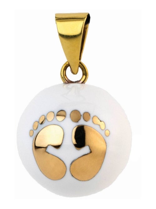 Bola de grossesse, Collier Blanc avec pieds dorés Bola - Kiabi