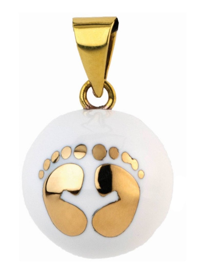 Bola de grossesse, Collier Blanc avec pieds dorés Bola Blanc - Kiabi