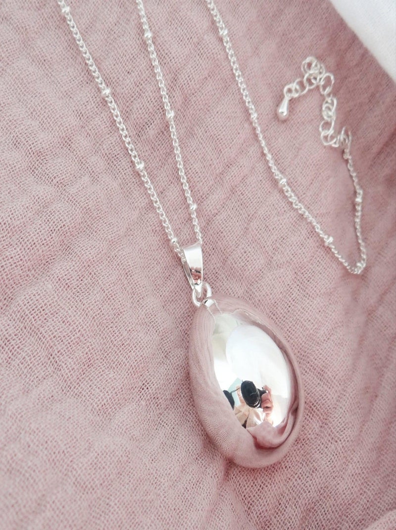 Bola de grossesse Goutte Argent Chaine Satellite Argent - Kiabi