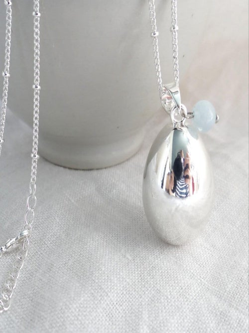 Bola de grossesse goutte argent, Mars Aigue marine - Kiabi