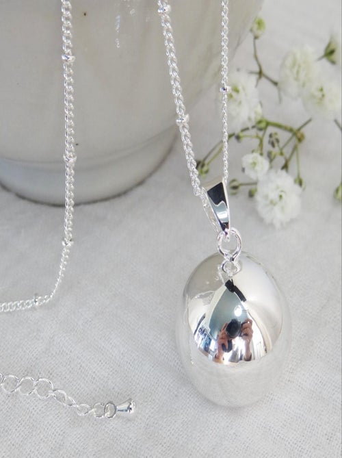 Bola de grossesse lisse argent. Chaîne satellite. - Kiabi